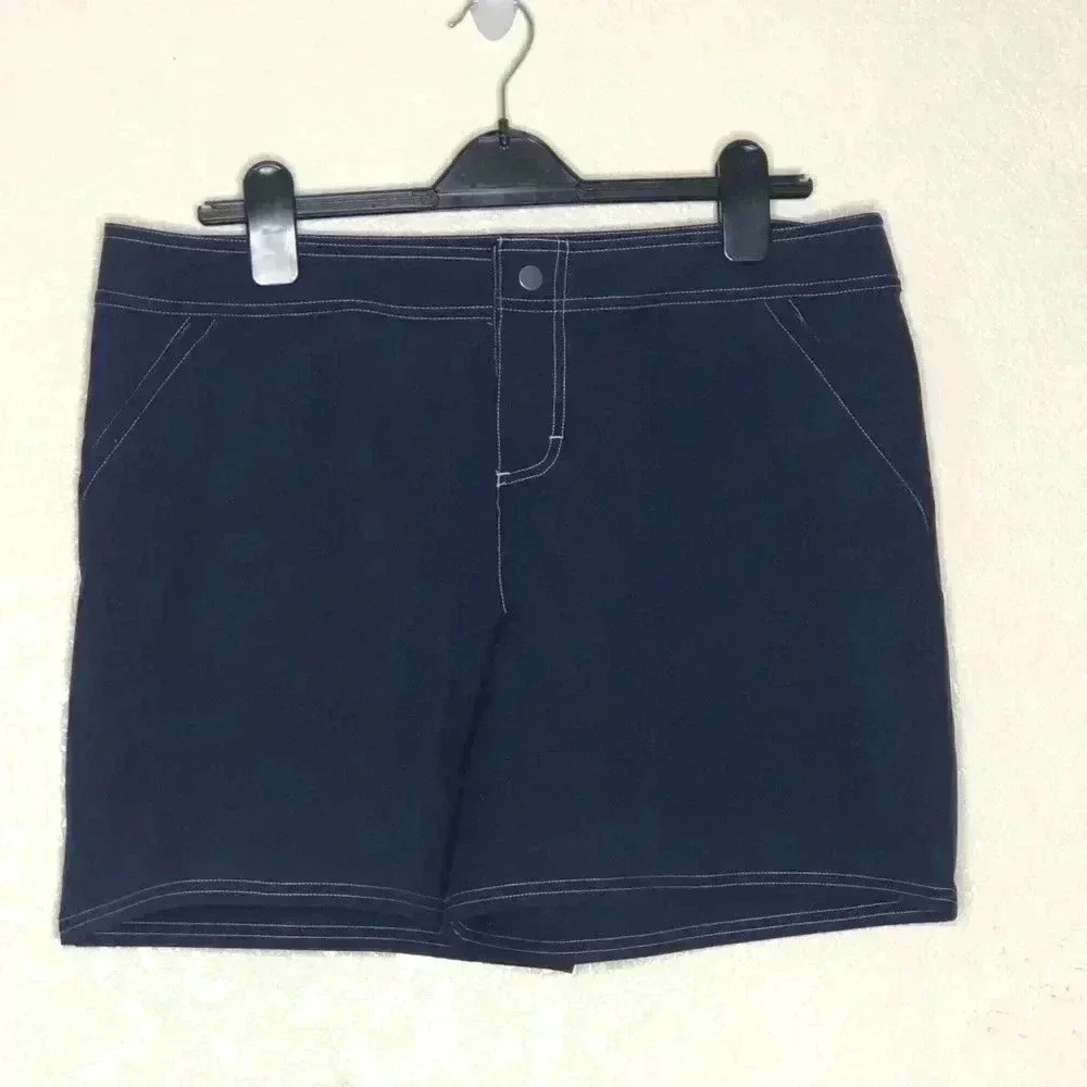 Tommy Bahama Athletic Shorts Men's Large Navy Flat Front